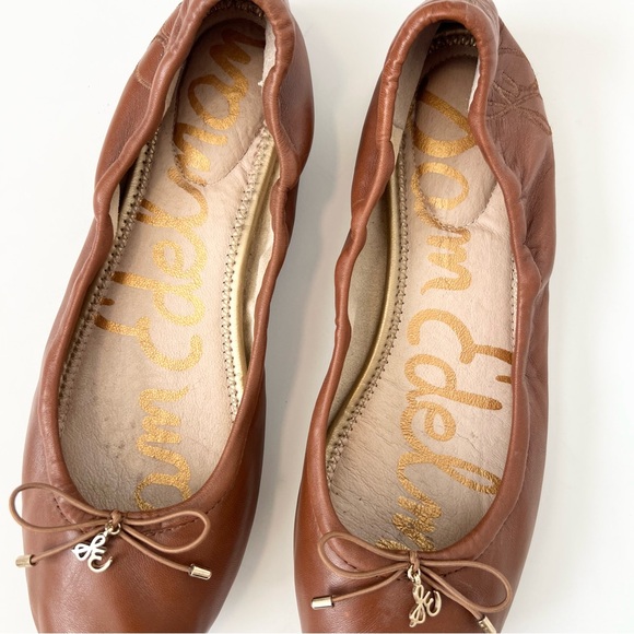 Sam Edelman Women’s Felicia leather flats in brown Neutral ballet flat Size 8.5 - Picture 6 of 8